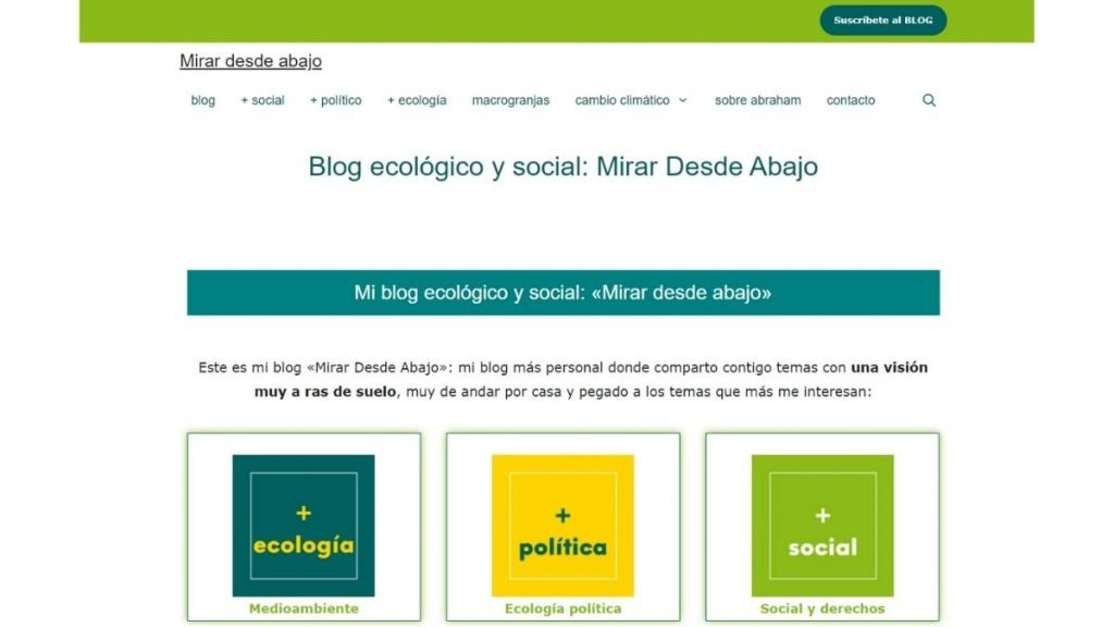 Imagen ejemplo de un blog de personal, dentro se los varios ejemplos de blogs posibles..