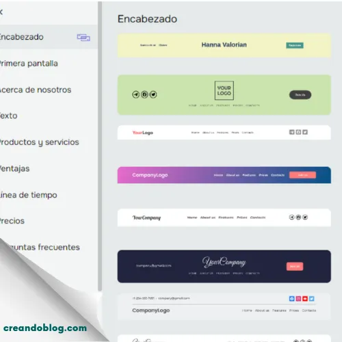 Paso a paso en la creación de sitios web con SendPulse 6